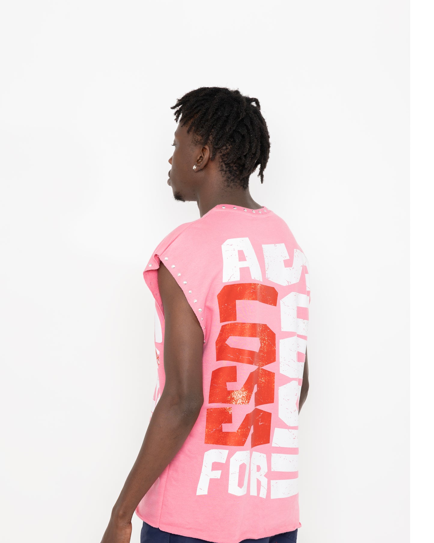 Sleeveless T-Shirt Pink
