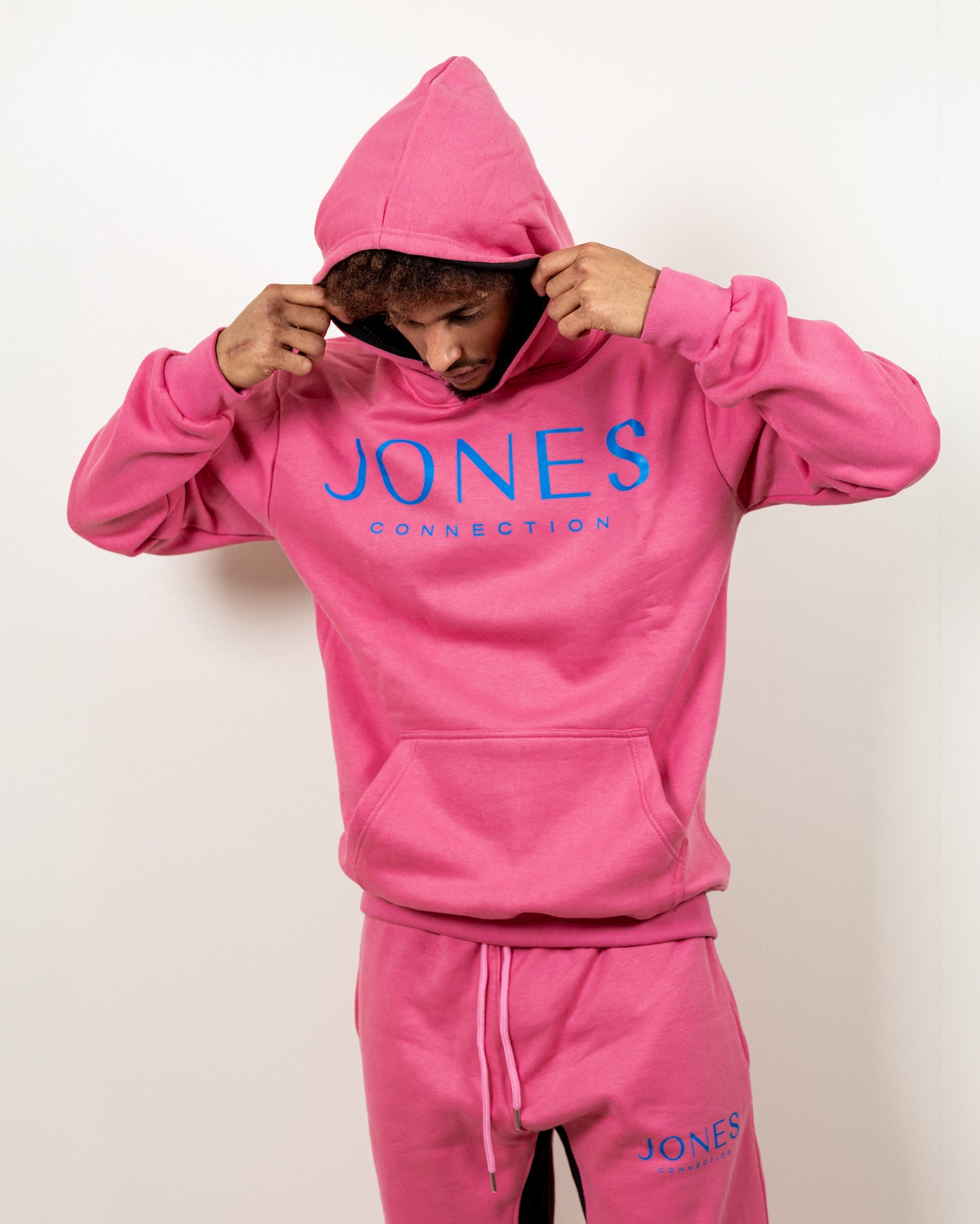 Pink Large Fit hoodie