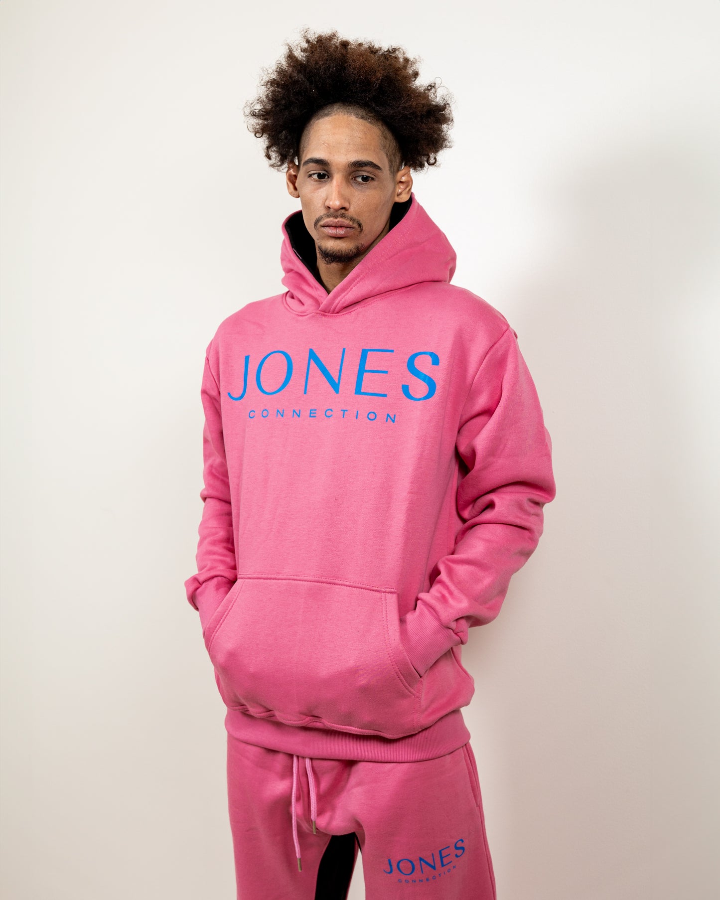 Pink Large Fit hoodie