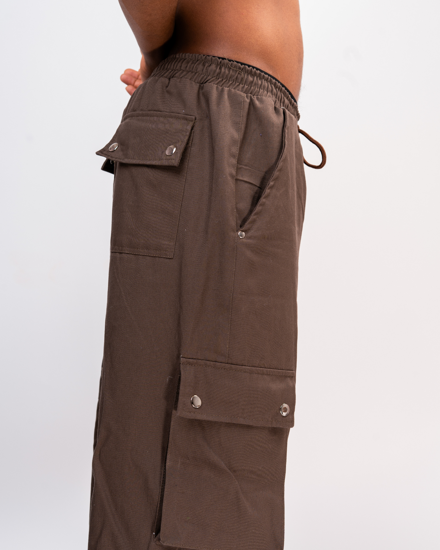Men's Twill Cargo Pants Brown