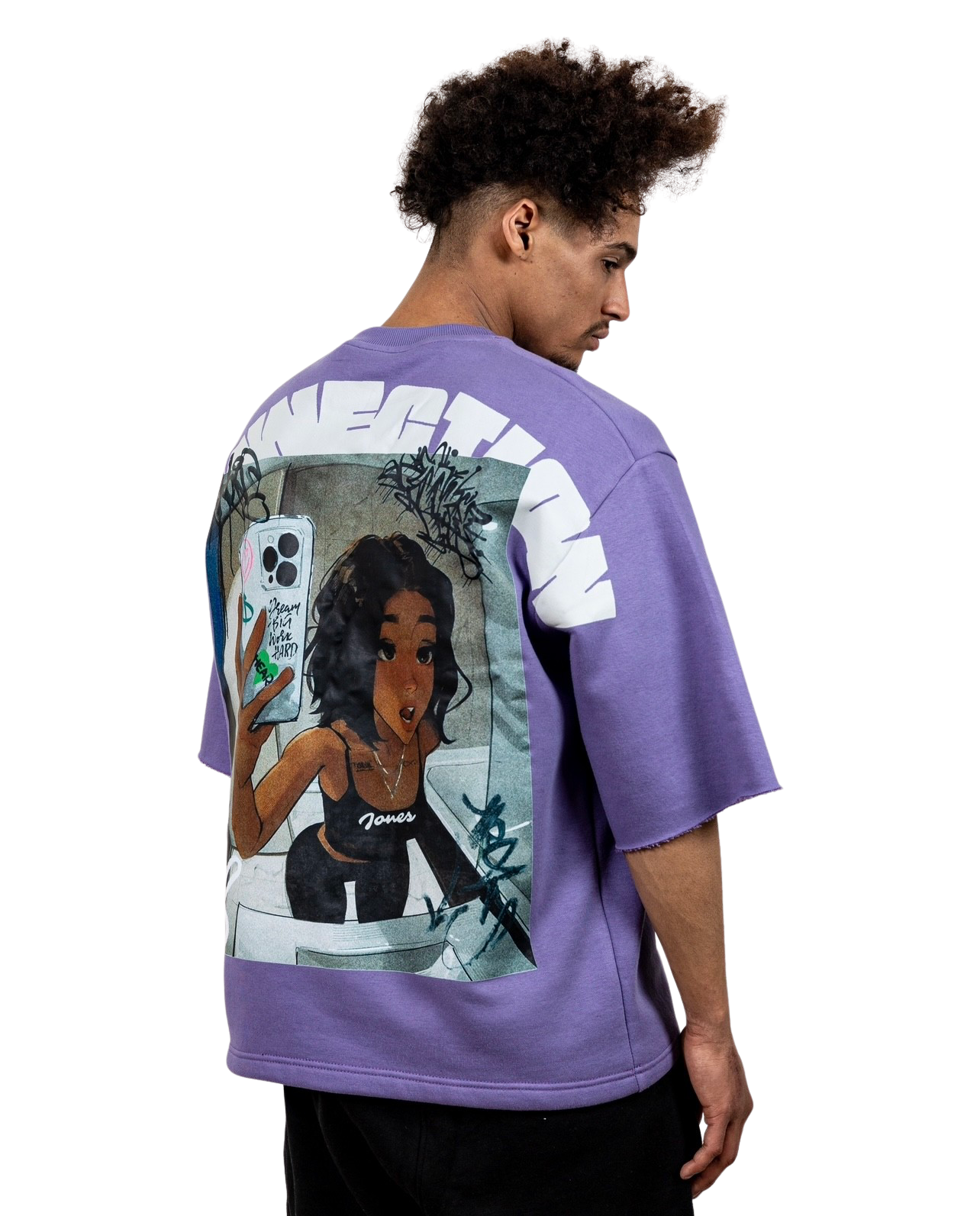 Down Shoulder OS Shirts