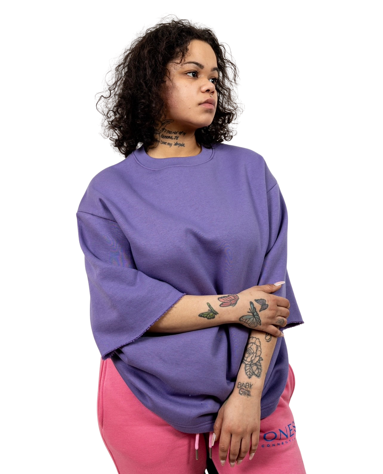 Down Shoulder OS Shirts