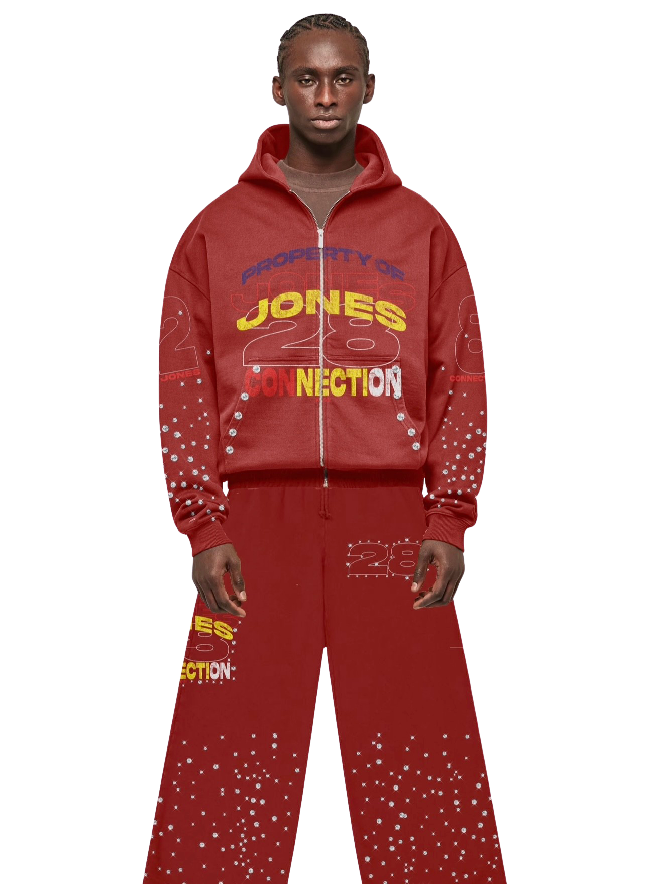 Black Rhinestone Sweatsuit