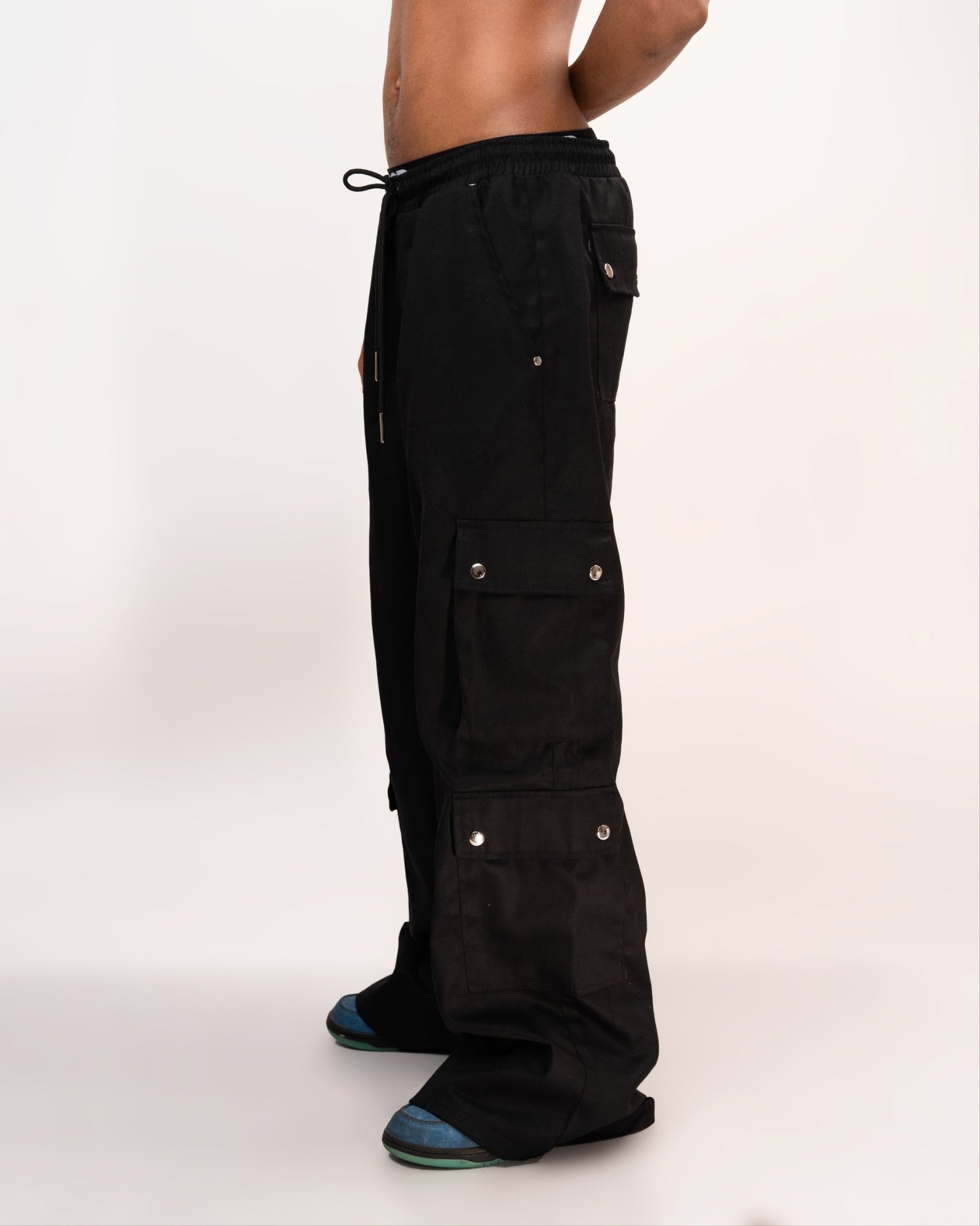 Men's Twill Cargo Pants Black