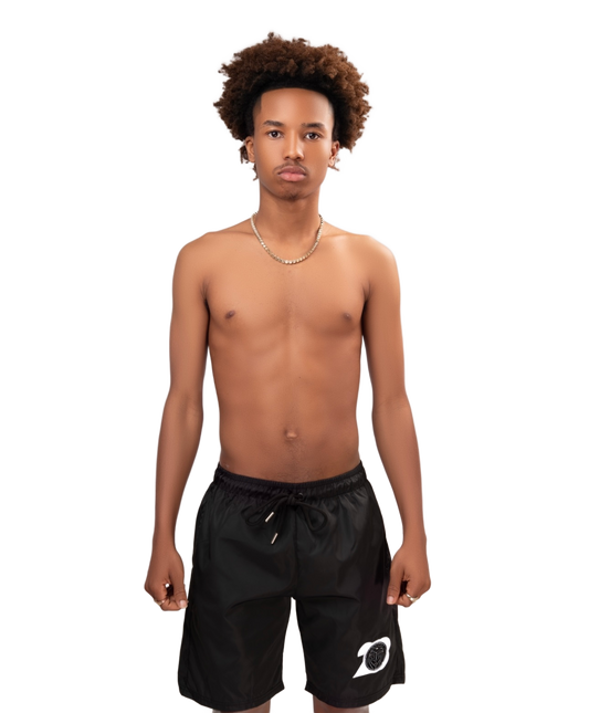 Nylon Windbreaker Shorts