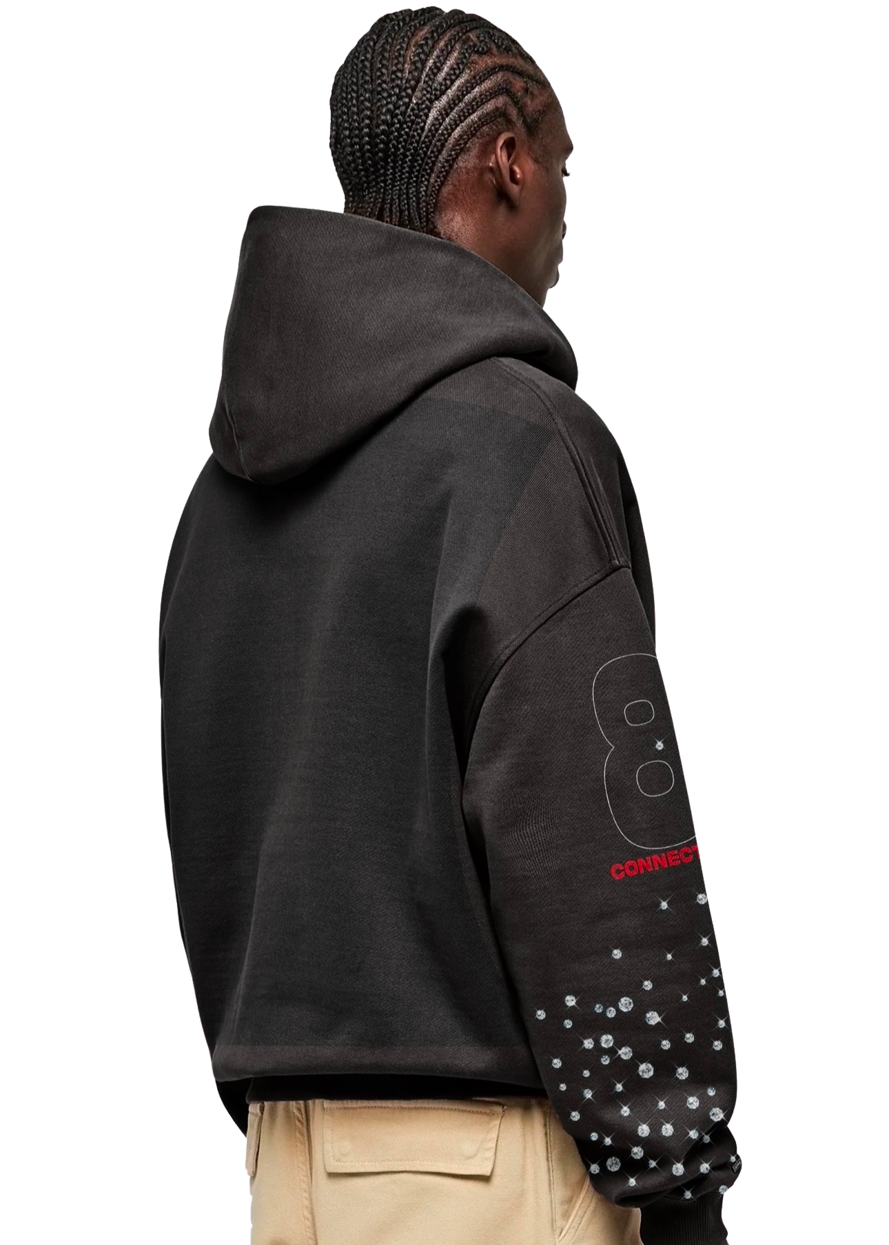 Black Rhinestone Hoodie