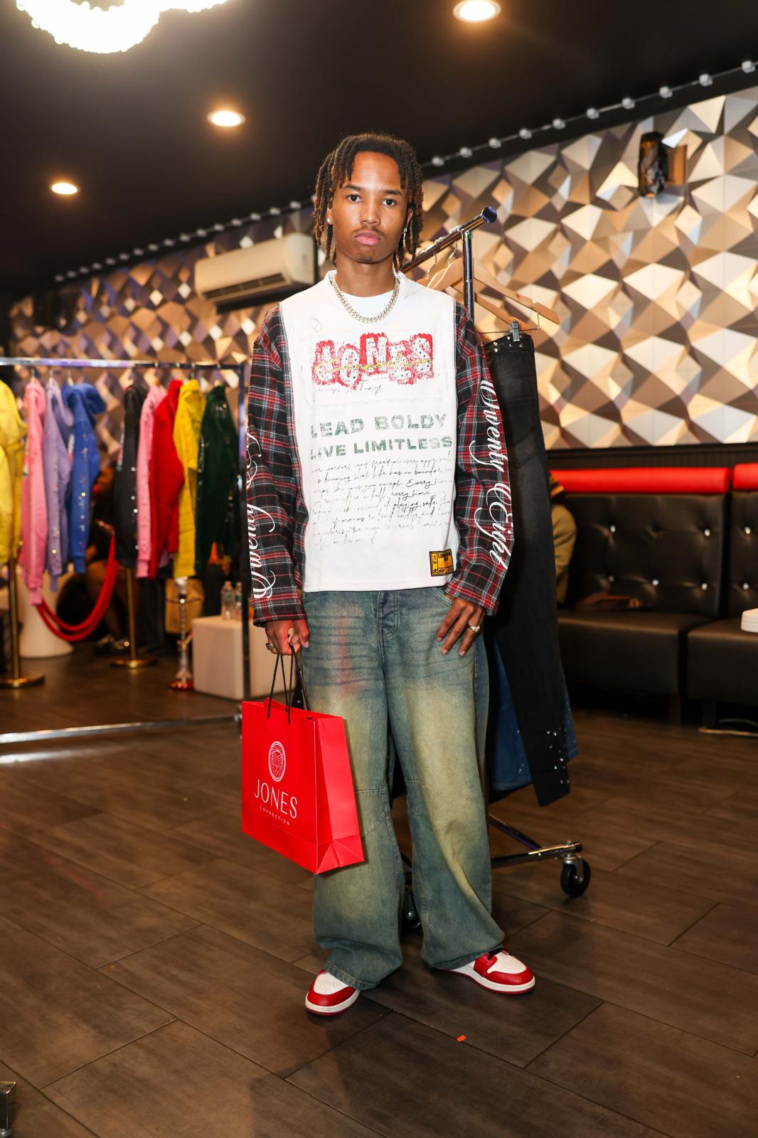 Thermal Waffle & Flannel Distressed Panel Shirt